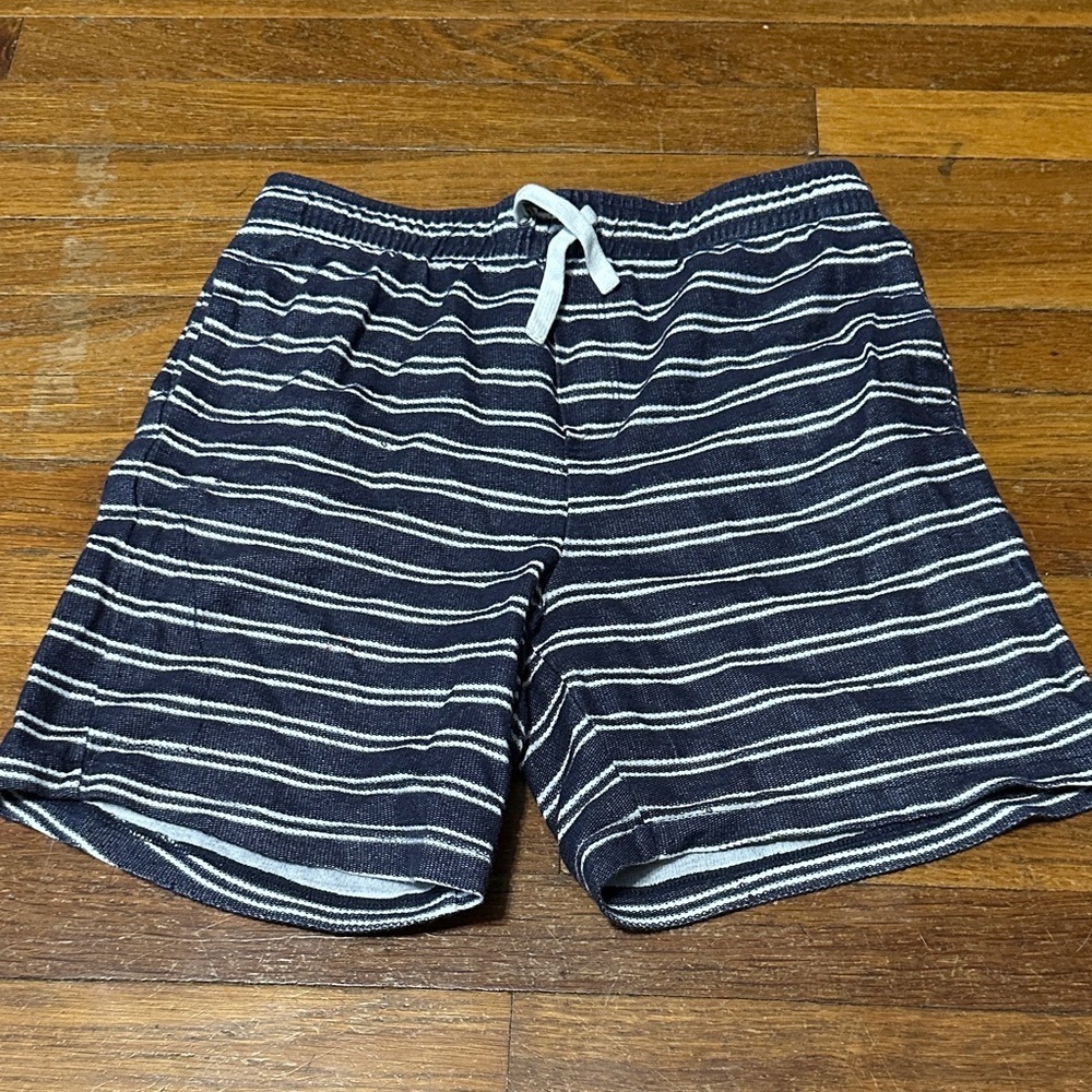 Janie and Jack Navy and White Striped Shorts, Sz 12